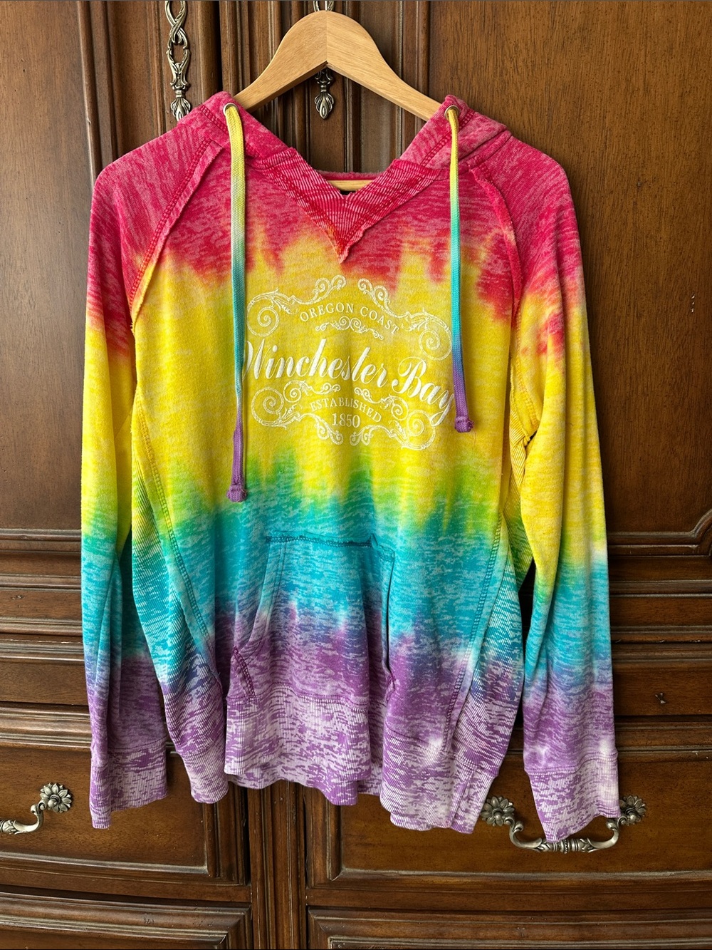 Women’s Tie-Dye Hooded Sweatshirt Hoodie - Multicolor